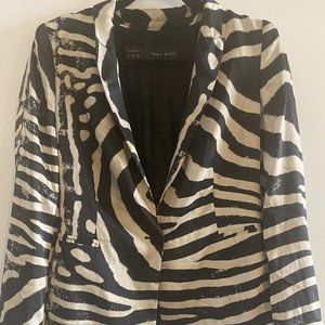 ZARA Lightweight Zebra Blazer- Medium